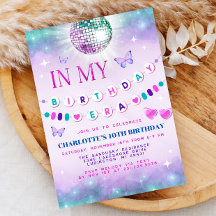 Invitación a mi cumpleaños - Chica de cumpleaños a