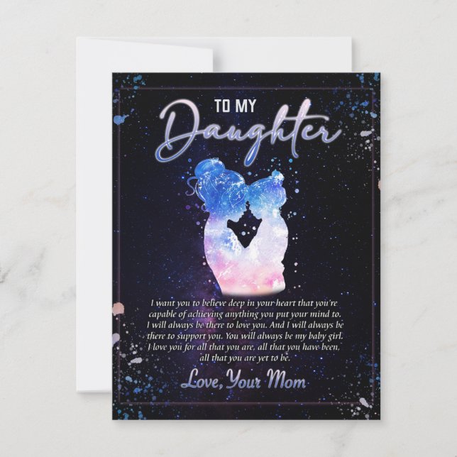 Invitación A Mi Hija, A Mi Hija Y A Mi Mamá (Anverso)