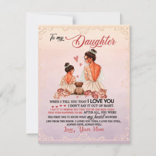 Invitación A Mi Hija Regalo, Hija Y Mamá, Carta De Amor