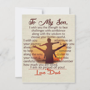 Invitación A mi hijo Carta Encantadora A Él