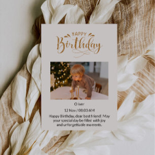 Invitación A mi mejor bebé feliz cumpleaños, amor