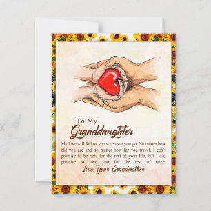 Invitación A Mi Nieta El Regalo Girasol De La Abuela