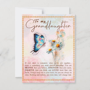 Invitación A mi regalo de nieta, regalo de mariposa linda