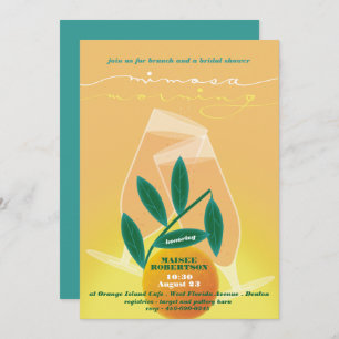 Invitación a Mimosa Morning Bridal Brunch