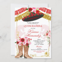 Invitación a mis cinco Chicas mexicanos rojas y do