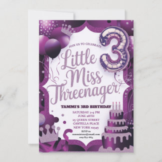 Invitación a Miss Threenager