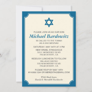 Invitación a Mitzvah - Cambiar color