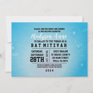 Invitación a Mitzvah de Bat DIGITAL para JUEGOS 3D