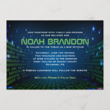 Invitación a Mitzvah de la barra de JUEGOS de VIDE