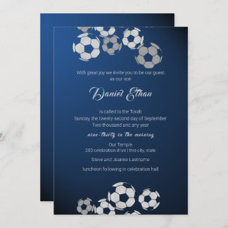 Invitación a Mitzvah del Soccer Sport Bar