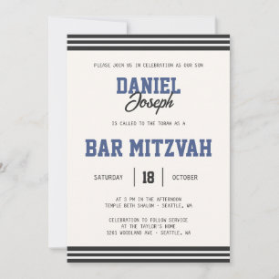 Invitación a Mitzvah del Sport jacket Bar