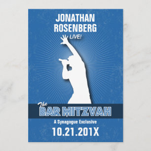 Invitación a Mitzvah en Blue del Rock Star Bar