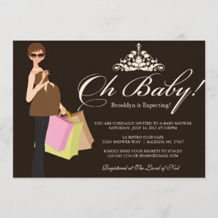 Invitación a Moda Mamá Baby Shower