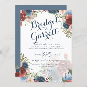 Invitación a monograma y texto del Diseñador de bo