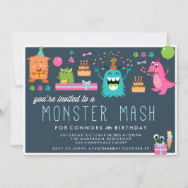 Invitación a MONSTER MASH KIDS BIRTHDAY PARTY