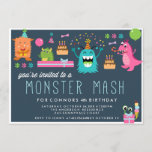 Invitación a MONSTER MASH KIDS BIRTHDAY PARTY<br><div class="desc">Invitación a MONSTER MASH KIDS BIRTHDAY PARTY</div>