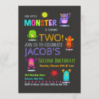 Invitación a monstruos tontos