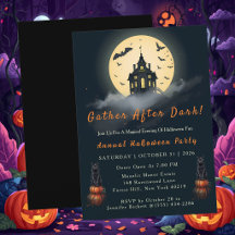 Invitación a Moonlit Manor Reunión Después del Ano