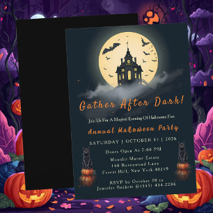 Invitación a Moonlit Manor Reunión Después del Ano