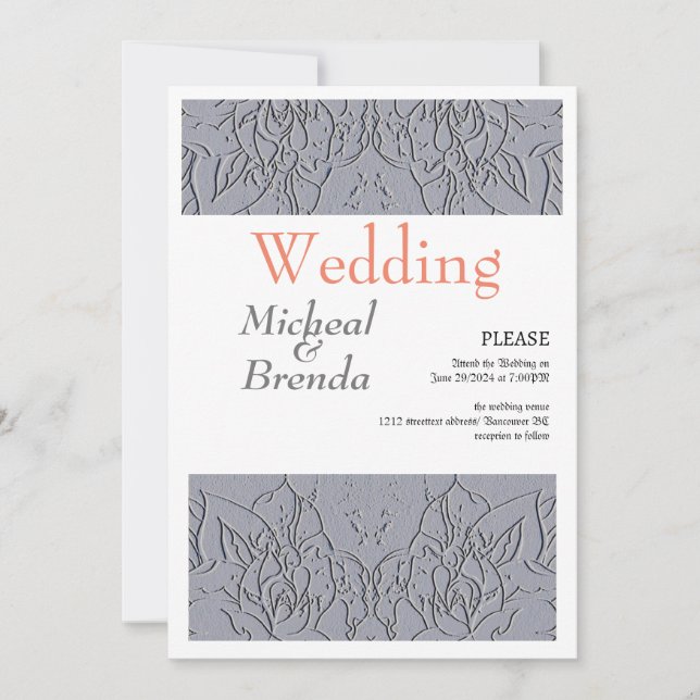 Invitación a Motif Rosas de Piedra (Anverso)