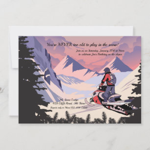 Invitación a Moto de nieve
