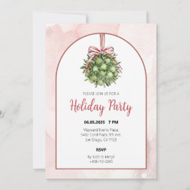 Invitación a Navidades de acuarela de Coquette Mis