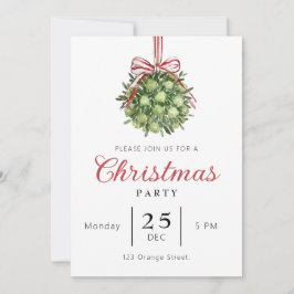 Invitación a Navidades de acuarela de Coquette Mis