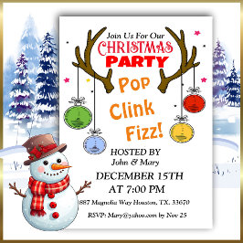 Invitación a Navidades de Deer Antlers