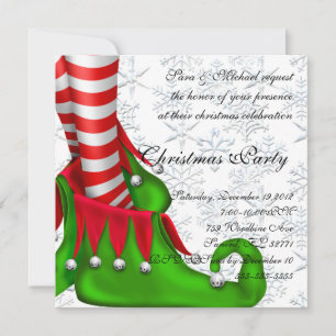 invitación a navidades de elf shoe