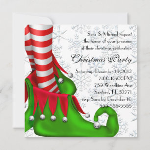 invitación a navidades de elf shoe
