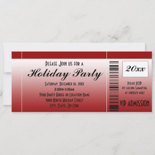 Invitación a Navidades de entradas para fiestas de