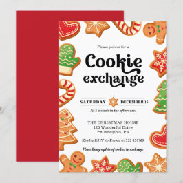 Invitación a Navidades de Fiestas de intercambio d