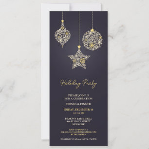 Invitación a Navidades de fiestas de vacaciones