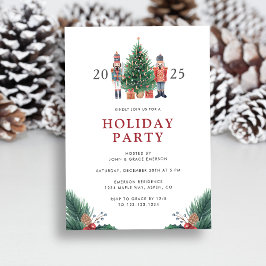 Invitación a Navidades de fiestas de vacaciones