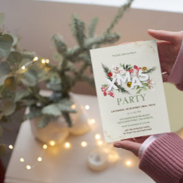Invitación a Navidades de Holly Berries