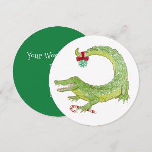 Invitación a Navidades de Mistletoe Gator