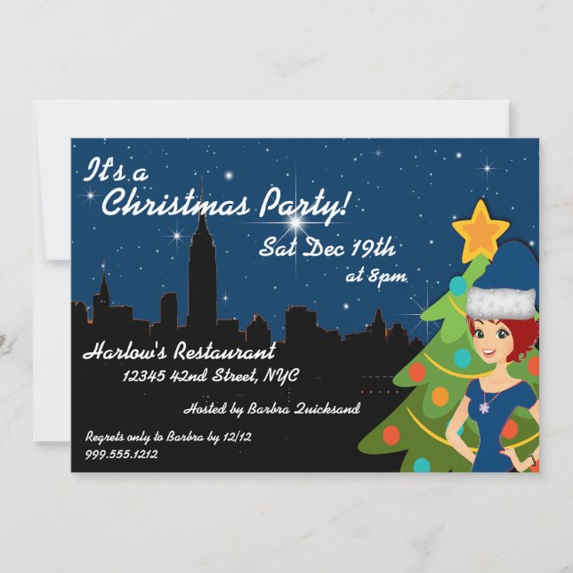 Invitación a Navidades de Nueva York (Anverso)