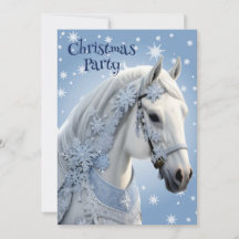 Invitación a Navidades de vacaciones de caballos c