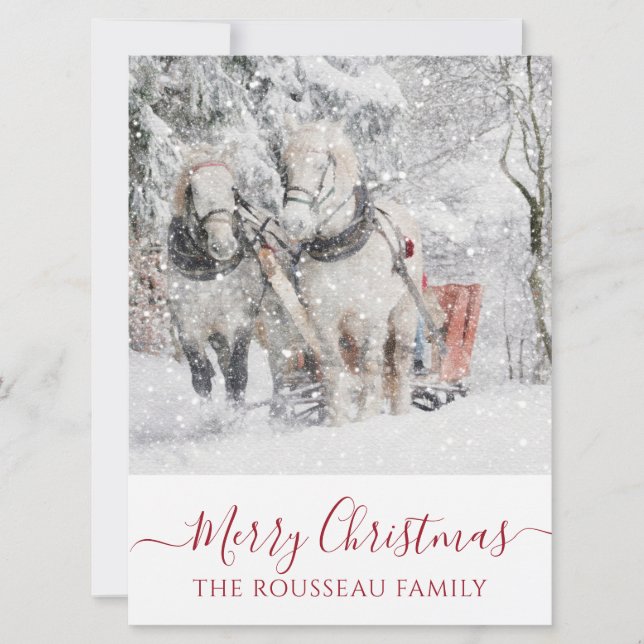 Invitación a Navidades de vacaciones de invierno e (Anverso)