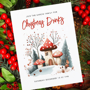 Invitación a Navidades de Woodland en invierno fes