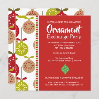 Invitación a Navidades Fiestas de Exchange