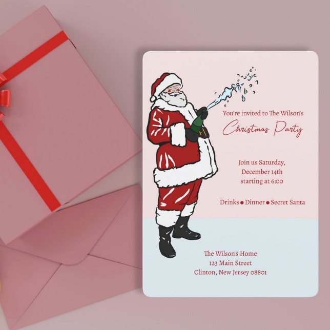 Invitación a Navidades Fiestas de la Cena de Santa (Subido por el creador)