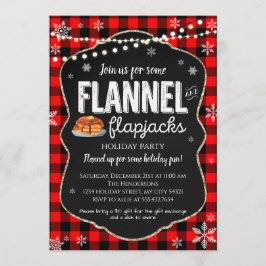 Invitación a Navidades Flannel y Flapjacks