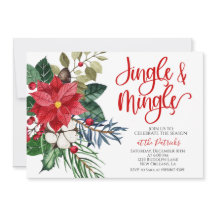 Invitación a Navidades jingle y mingle