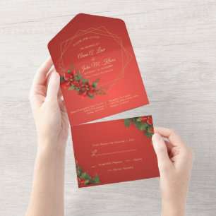 Invitación a navidades todos en una boda