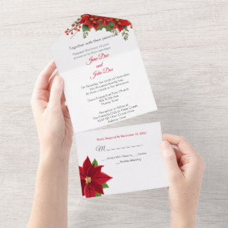 Invitación a navidades todos en una boda