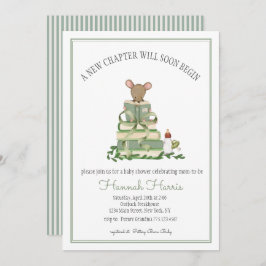 Invitación A New Chapter Baby Shower Invitation
