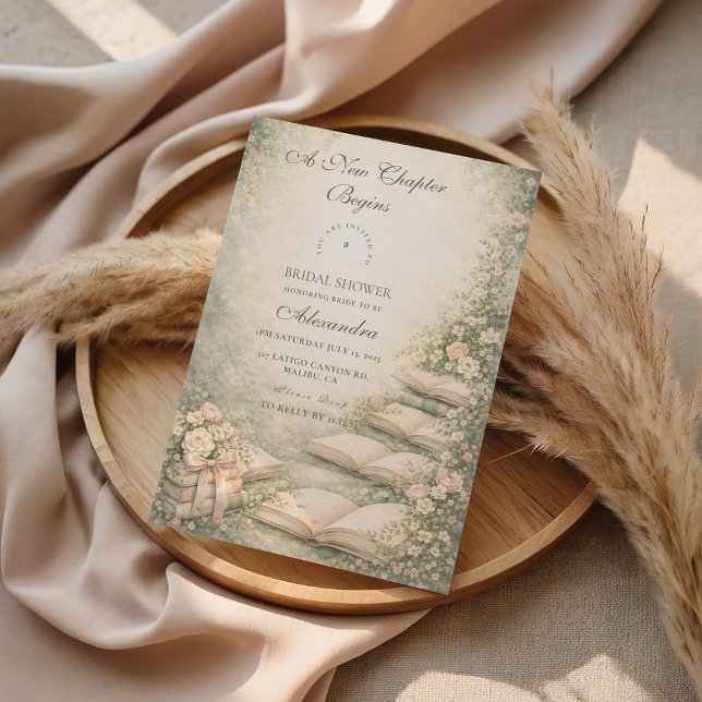 Invitación A New Chapter Begins Bridal Shower (Subido por el creador)