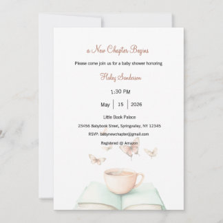 Invitación A New Chapter Begins Invitation