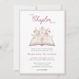 Invitación A New Chapter Begins Storybook Baby Shower 